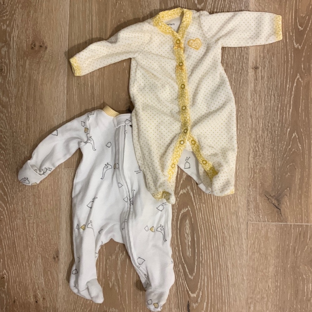 Carters newborn Sleep and Play outfits